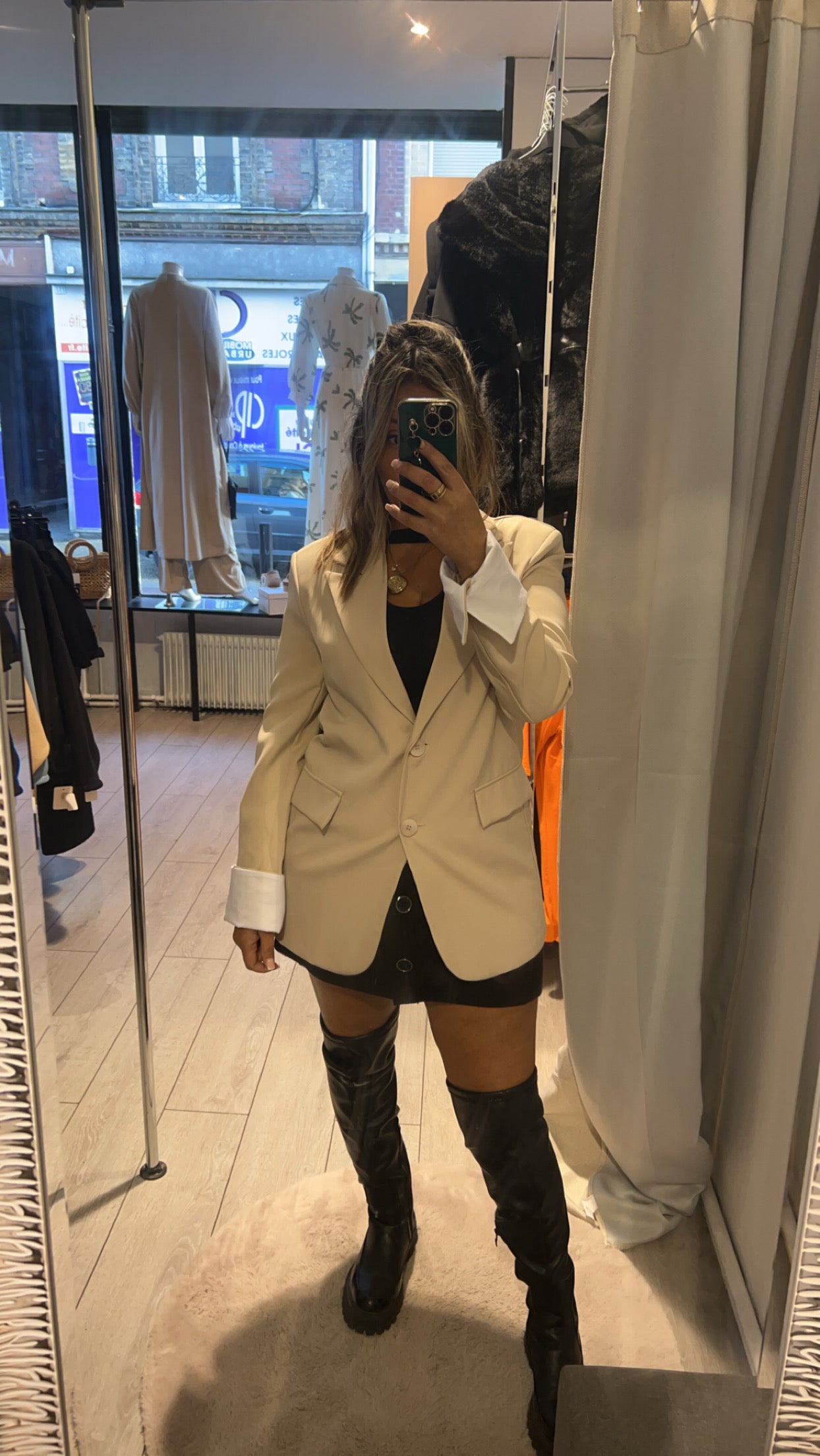 blazer manches à revers
