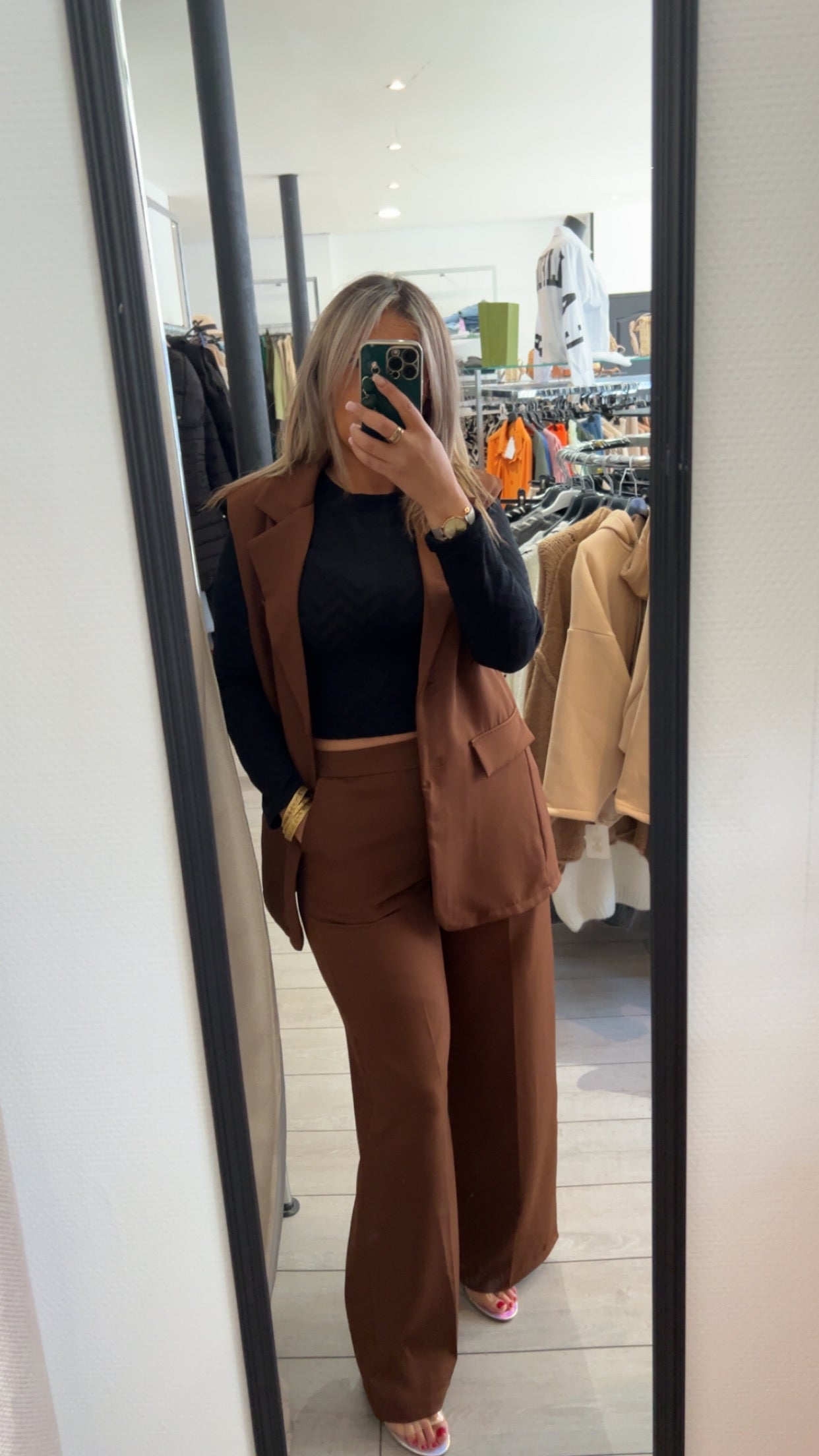 Ensemble blazer lena chocolat
