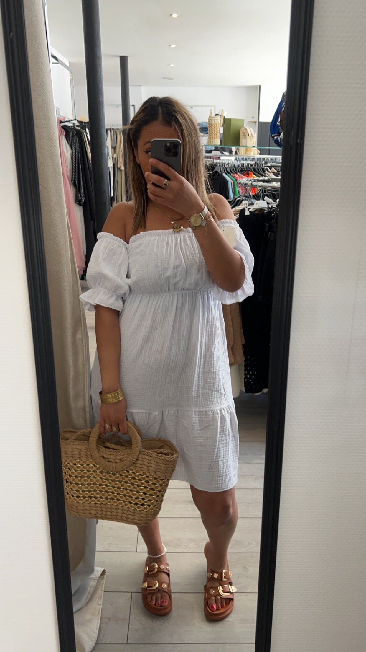 robe gaz de conton