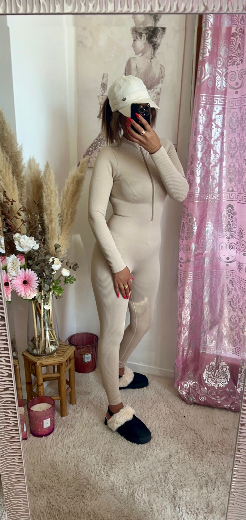Combinaison beige gainante