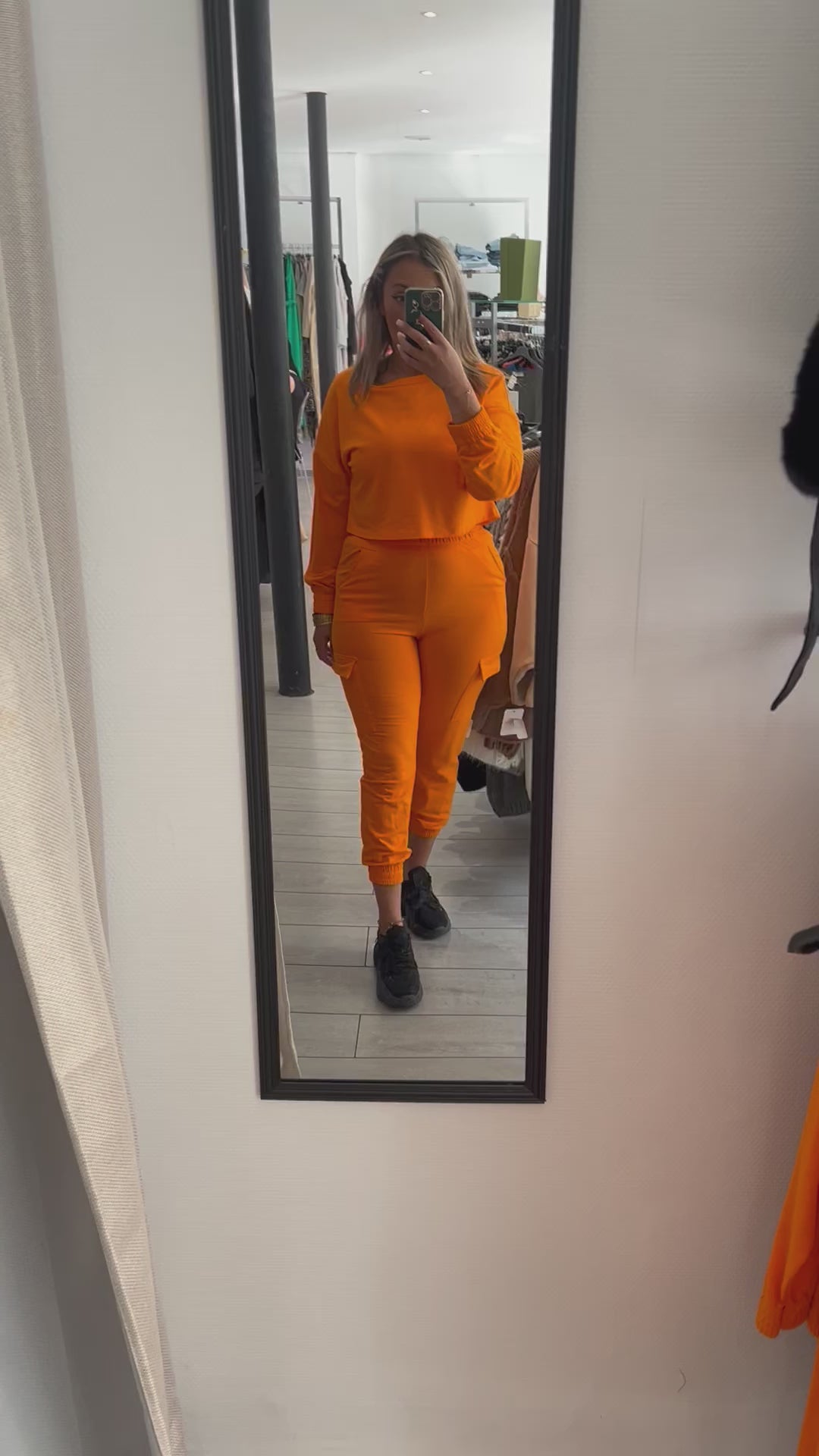 Ensemble jogging orange sale