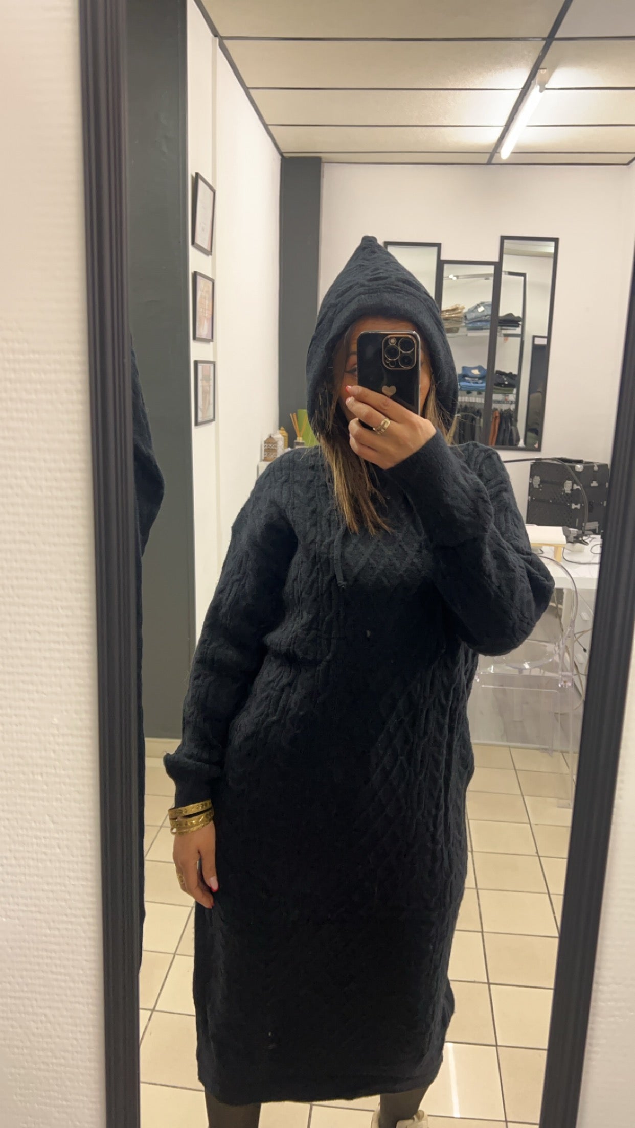 Robe pull à capuche