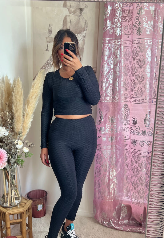 Ensemble top legging black