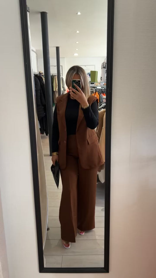 Ensemble blazer lena chocolat